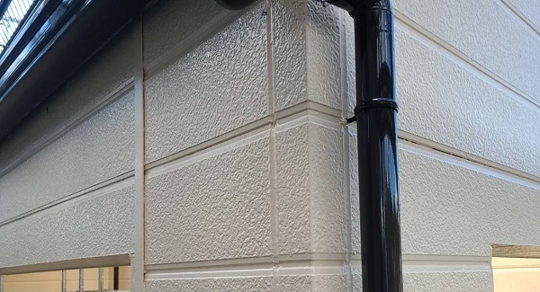 笠岡市　M様邸　屋根塗装・外壁塗装　雨樋と鼻隠しの塗装 (2)