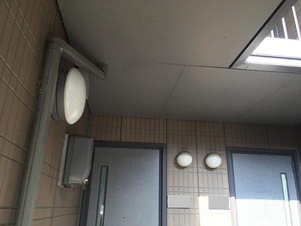 岡山県笠岡市・アパート　外壁塗装の現場調査②付帯部の状態 (2)
