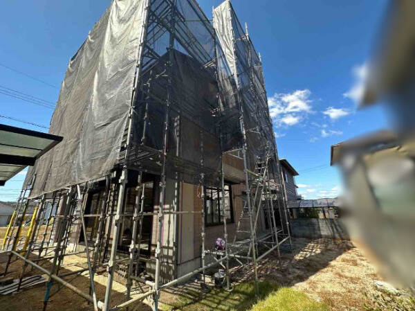 A様邸足場設置３枚目