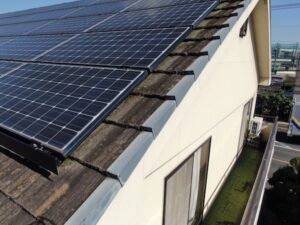 井原市F様邸屋根袖部分