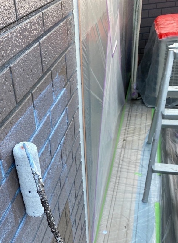 岡山県浅口郡里庄町　K様邸　外壁塗装　塗装の工程、下塗りって何 (4)