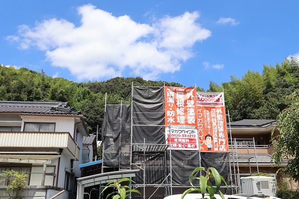 岡山県井原市　U様邸　下屋根カバー工法・外壁塗装 (1)