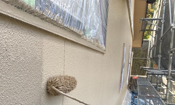 広島県福山市・H様邸　外壁塗装・付帯部塗装　クリーム系の色で塗装しました！ (2)