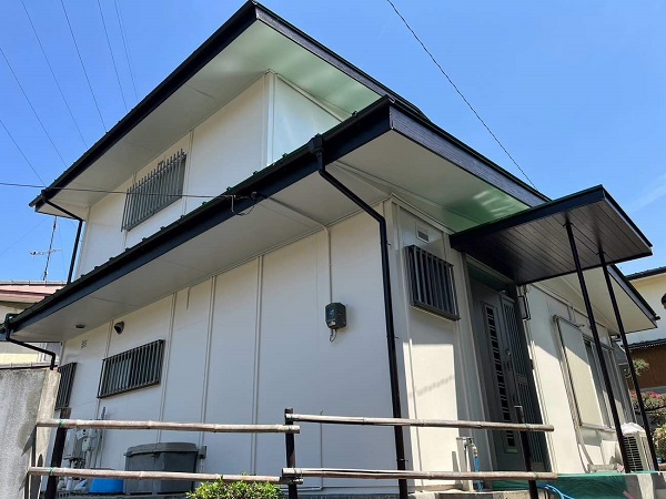 広島県福山市・K様邸　屋根塗装・外壁塗装　最終チェック、足場解体 (1)