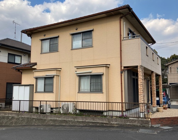 広島県福山市・K様｜外壁塗装工事(ペイントライン・無機ハイブリッドチタンガード使用) 施工前 (1)