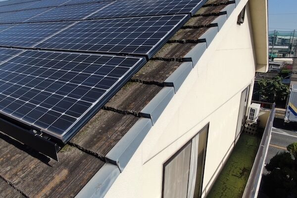 井原市F様邸屋根袖部分