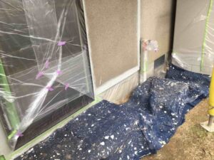 浅口市A様邸足元養生