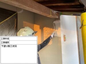 浅口市T様邸下塗り4