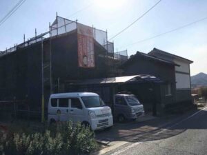 浅口市T様邸足場３