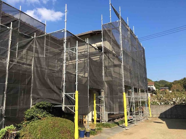 浅口市T様邸足場１