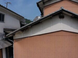 浅口市T様外壁軒裏劣化