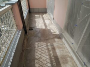 笠岡市K様邸ベランダ1