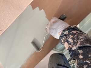 笠岡市K様邸付帯部錆止め塗布