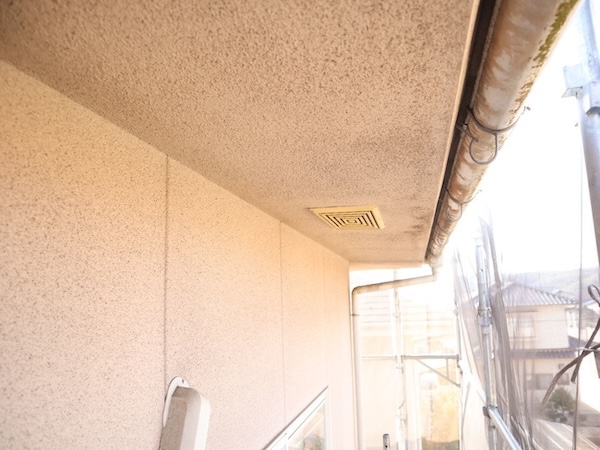 笠岡市K様邸施工前軒天