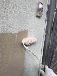 笠岡市K様邸下塗り工程2