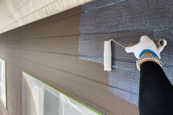 福山市H様邸外壁下塗り2