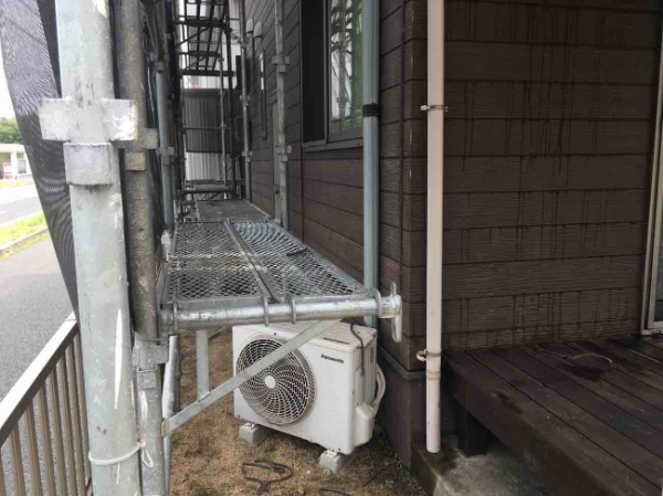 福山市H様邸足場3