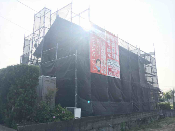 福山市M様邸足場1
