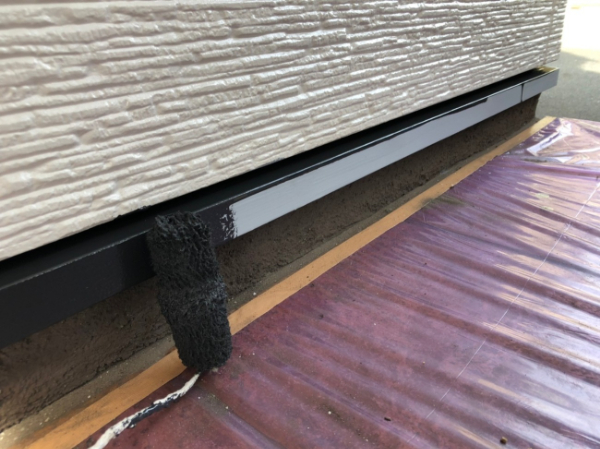 福山市H様邸水切り塗装2