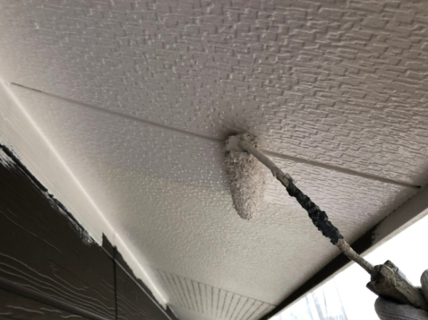 福山市H様邸外壁下塗り1