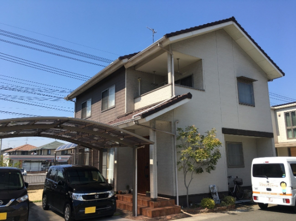 福山市H様邸外壁点検1