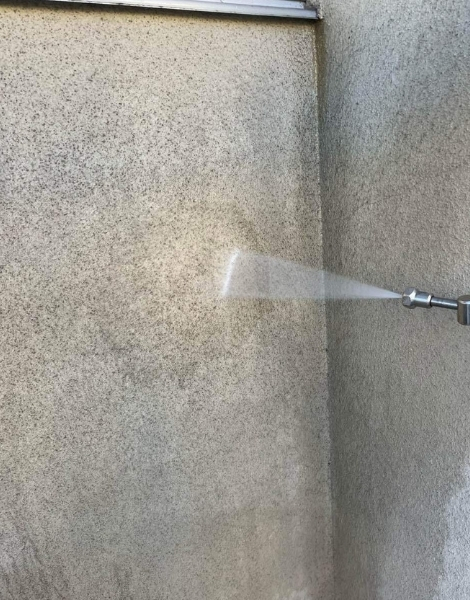 福山市M様邸足場高圧洗浄3