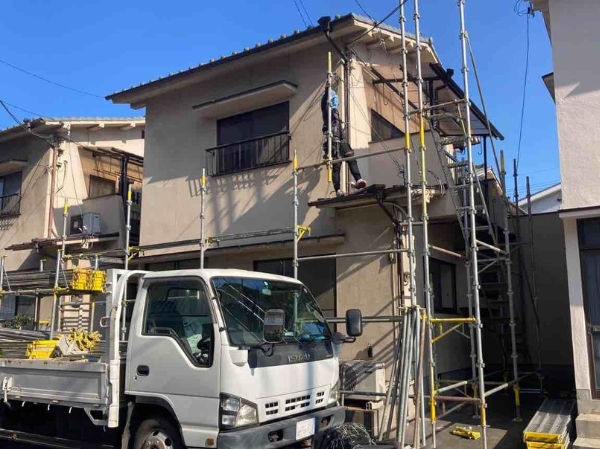 笠岡市M様邸外壁塗装2