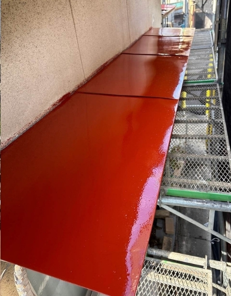 福山市M様邸庇塗装1