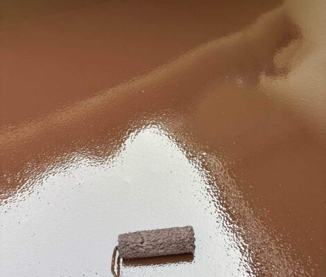 福山市M様邸庇塗装3