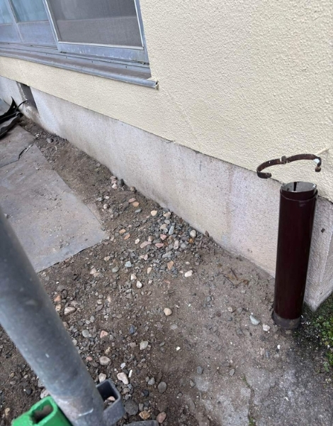 福山市M様邸雨どい2