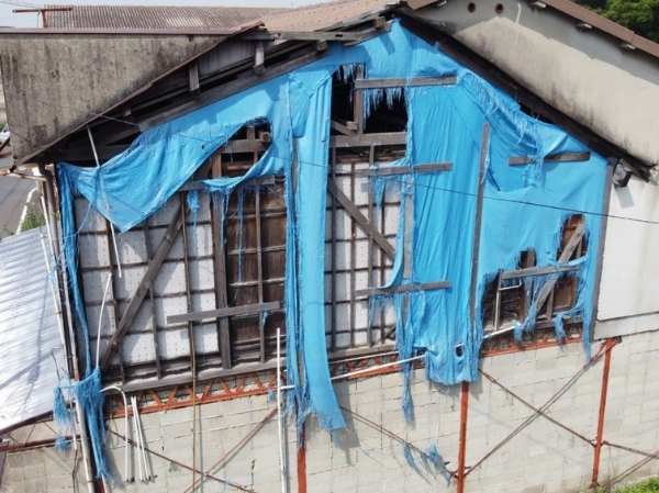 笠岡市Y様邸南壁点検2