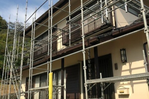 笠岡市S様邸足場組みアイキャッチ