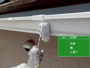 福山市F様邸雨樋塗装3