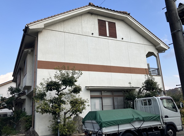 岡山県井原市-外壁塗装-施工前 (3)