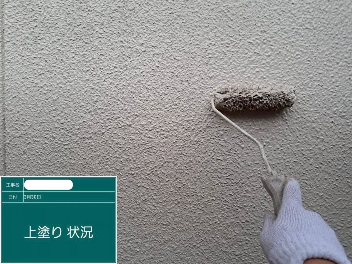 浅口市O様邸上塗りアイキャッチ