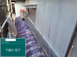 浅口市O様邸下塗り2